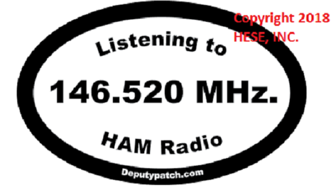 Listening to 146.520 Mhz. Decal